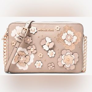Michael Kors Ket Set Embellished Floral Purse crossbody
